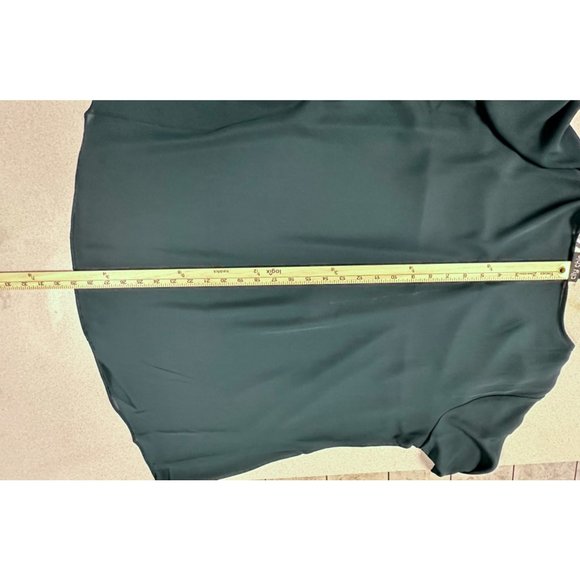 CITY CHIC WOMENS ZIP NECKLINE TOP IN JADE SIZE 18 - Picture 4 of 8